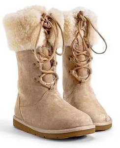 ugg Lammfell Boots zum Schnüren